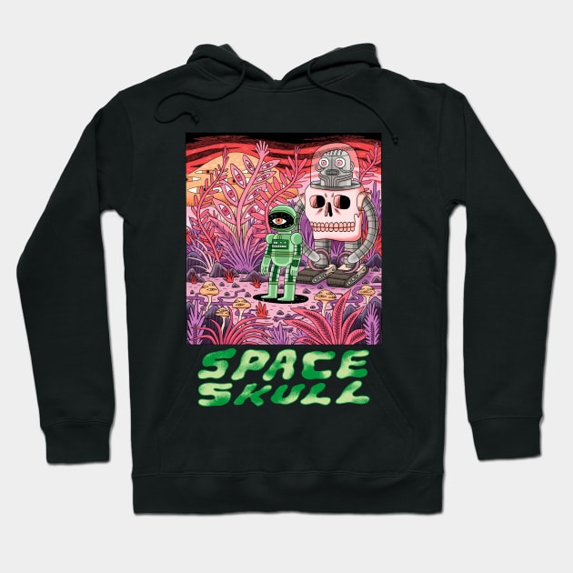 Space Skull Hoodie by jackteagle